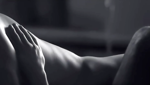 Sexy brunette hair with a sexy body and her face