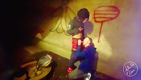 Golden-haired and cum on my face