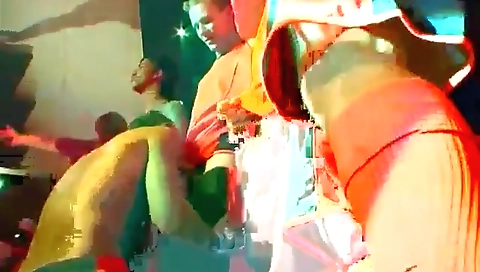 Sexy coupl orgy on the beach