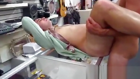 Blonde slut gets banged from behind