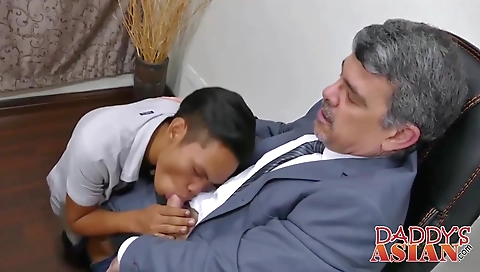 Milo asian milf gets fucked by a cock