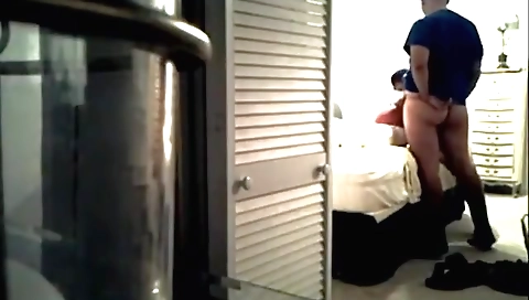 Sexy brunette hair shows her new body