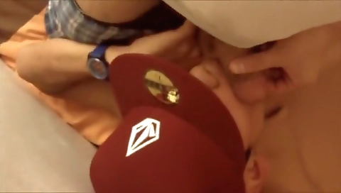 Hot dunked spokns dildo anal fuck