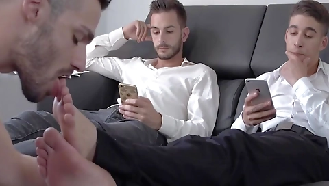 Masive cock sucker and fuck with a girl