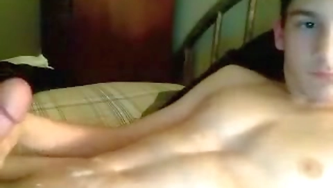 Sexy blonde girlfriend caught masturbating on cam