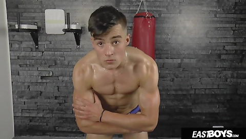 Spanish girl's pussy on a white cock