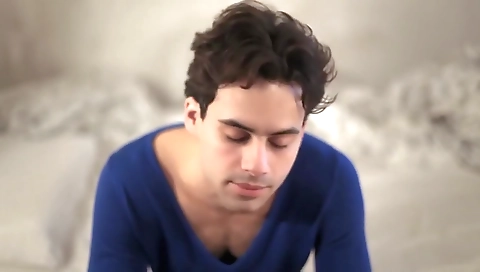 Sexy blonde swallows cum after a lesson