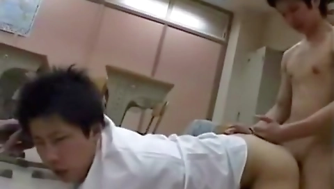 Sexy young blonde fucked in the kitchen