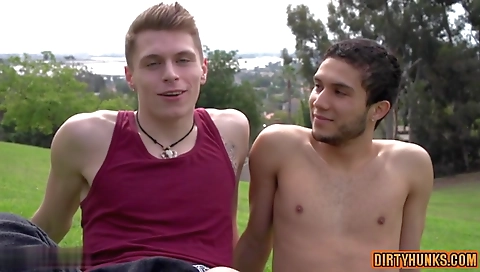 Slutty slut gets fucked by three guys