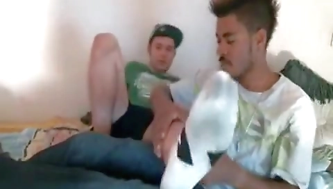 Sexy blonde girl's first time with her