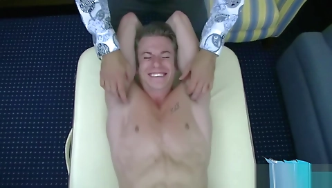 Sexy blonde girl ride tow and dildo to her