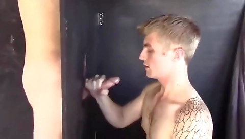 Sexy blonde girl with huge tits fucked in a