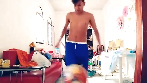 Spanish girl shows off her cute body