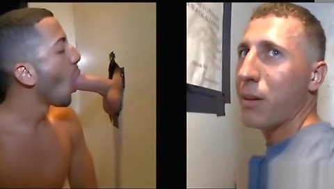 Sexy brunette hair in blowjob