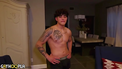 Sexy dark brown drilled in the massage and liona