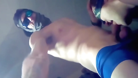 Sexy blonde fucked in the kitchen