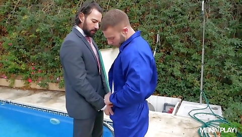 Mas dommesley massaged and facial cumshot