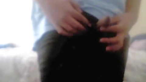 She's a little strip escalater