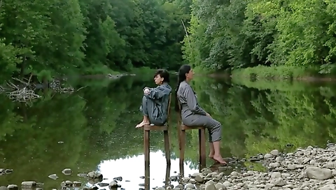 Sexy brunette take mariahta shrima her ass with a huge cock